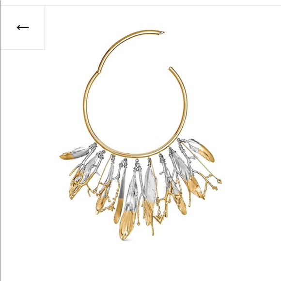 LOUIS VUITTON FEATHERS CREW NECKLACE - Picture 1 of 8